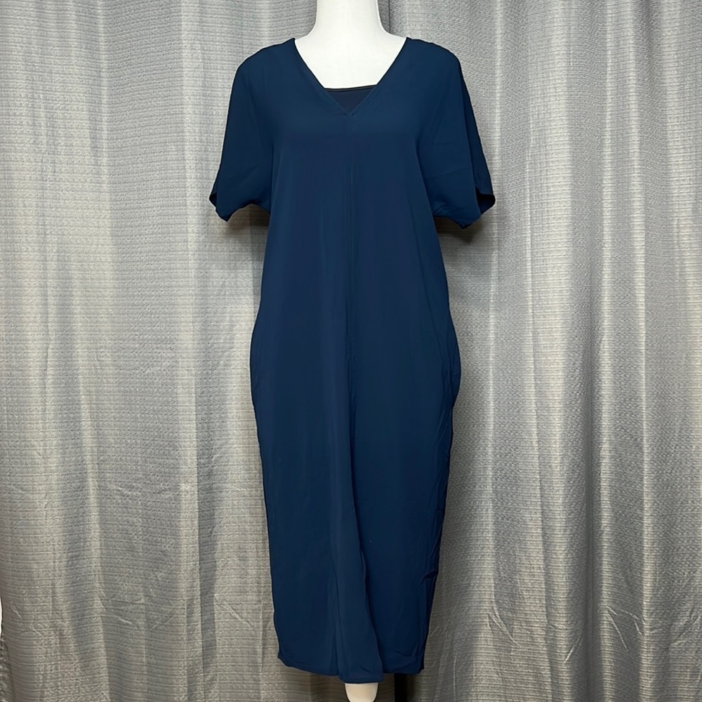 BOBEAU XSmall NAVY BLUE SLIP DRESS NWT